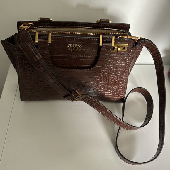 GUESS Brown Leather Tote - Picture 4 of 4